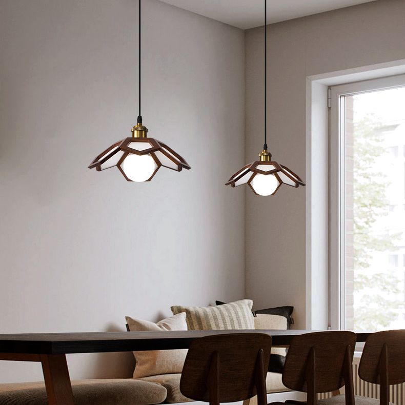 Modern Flower Pendant Lighting Fixture 1-Light Restaurant Suspension Pendant Light