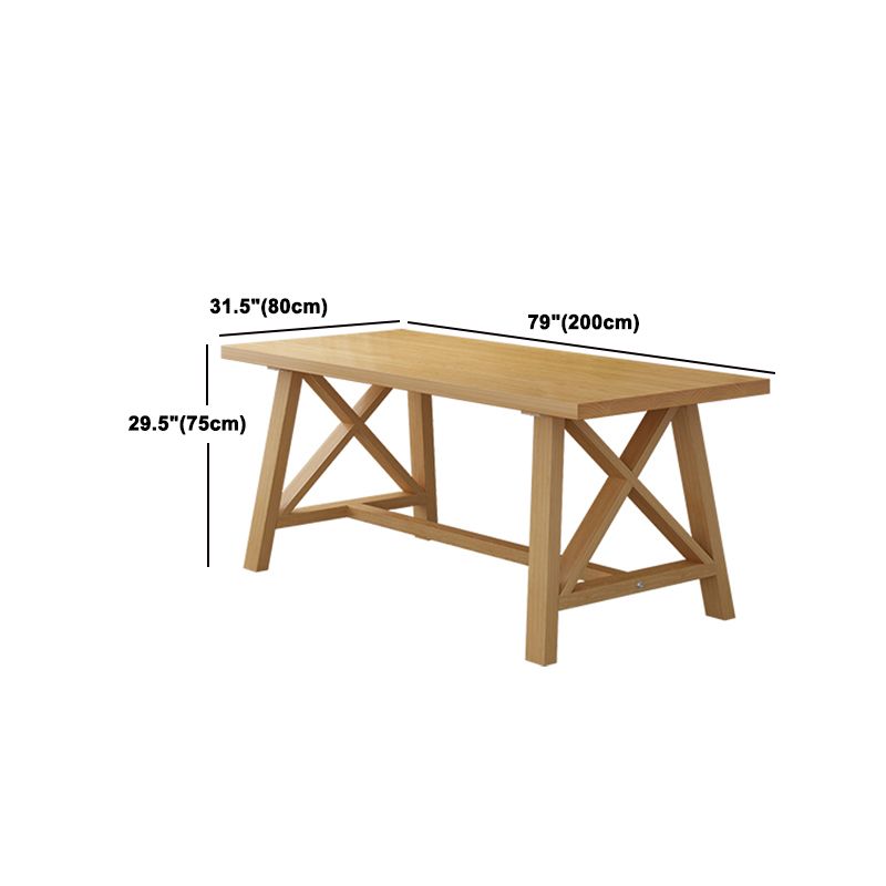 Modern 1/3/4/5 Pieces Dining Set Rectangle Pine Wood Dining Table for Dining Room
