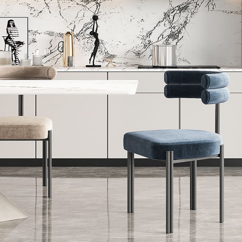 Contemporary Armless Dining Chairs Upholstered Dining Chairs