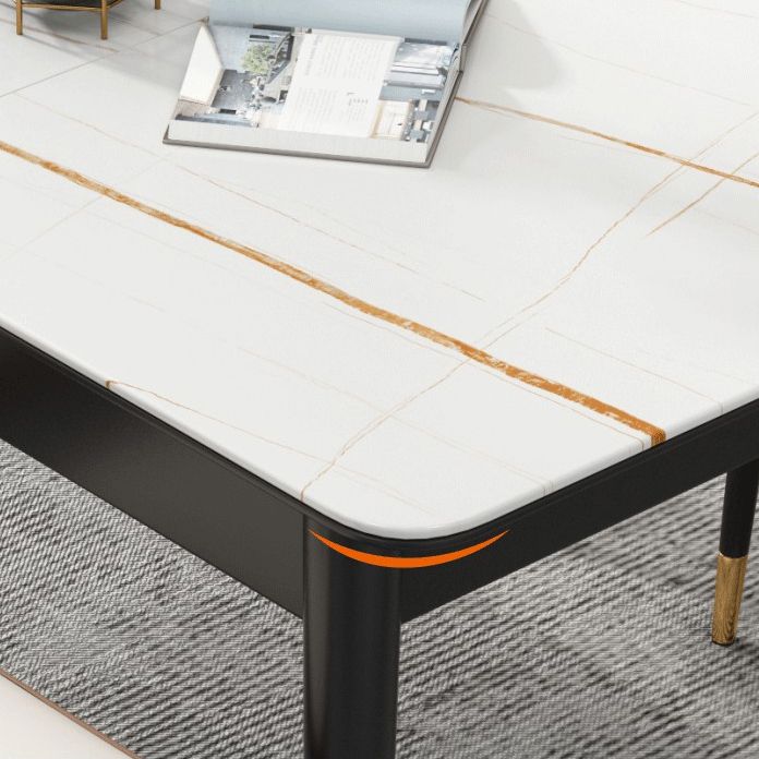 Rechthoek 4 poten Home Furniture Stone Dining Room Collection met druppelblad
