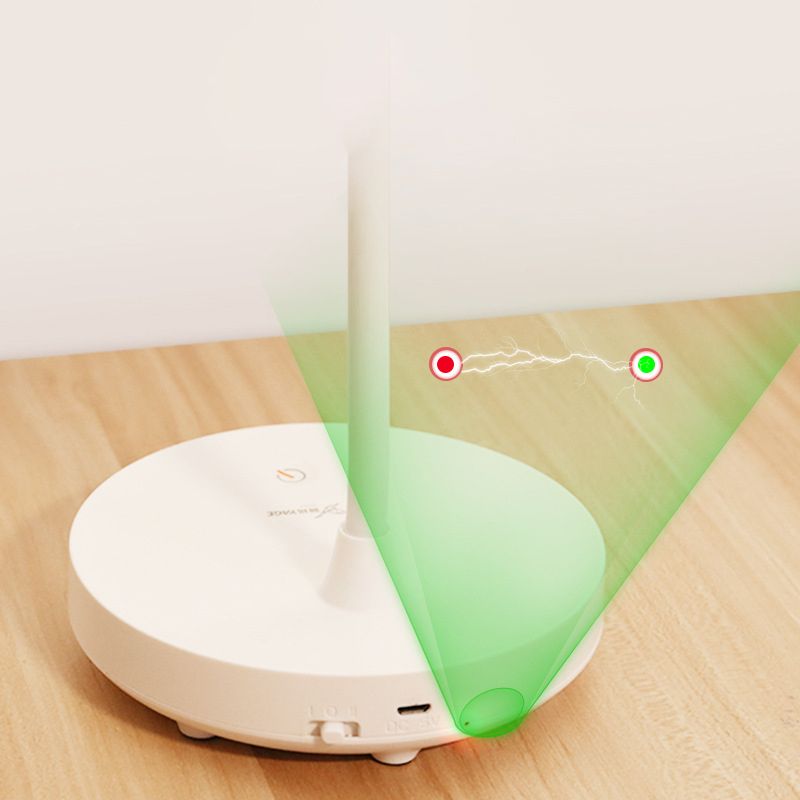 3-Gears Adjustable LED Table Lamp Warm White Light Nordic Macaroon Style Desk Light with Mini Night Light Design