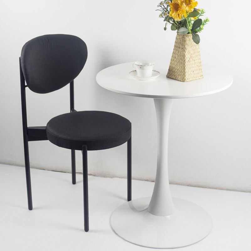 Contemporary Top Dining Table Round Dining Table with Pedestal Base