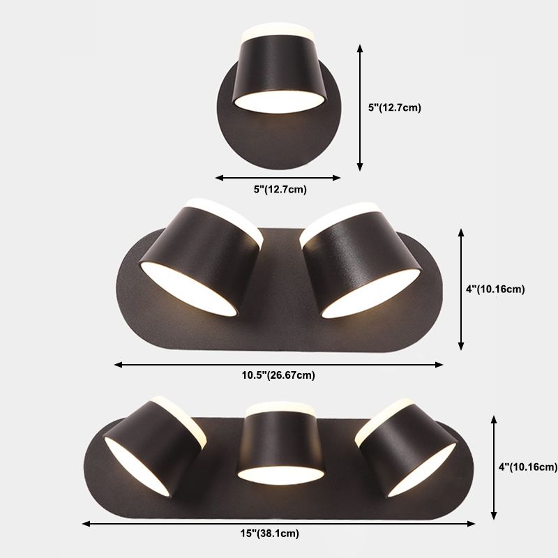 Schlafzimmer einfache LED -Leuchterleuchte rotierbare wandmontierte Beleuchtungskörper