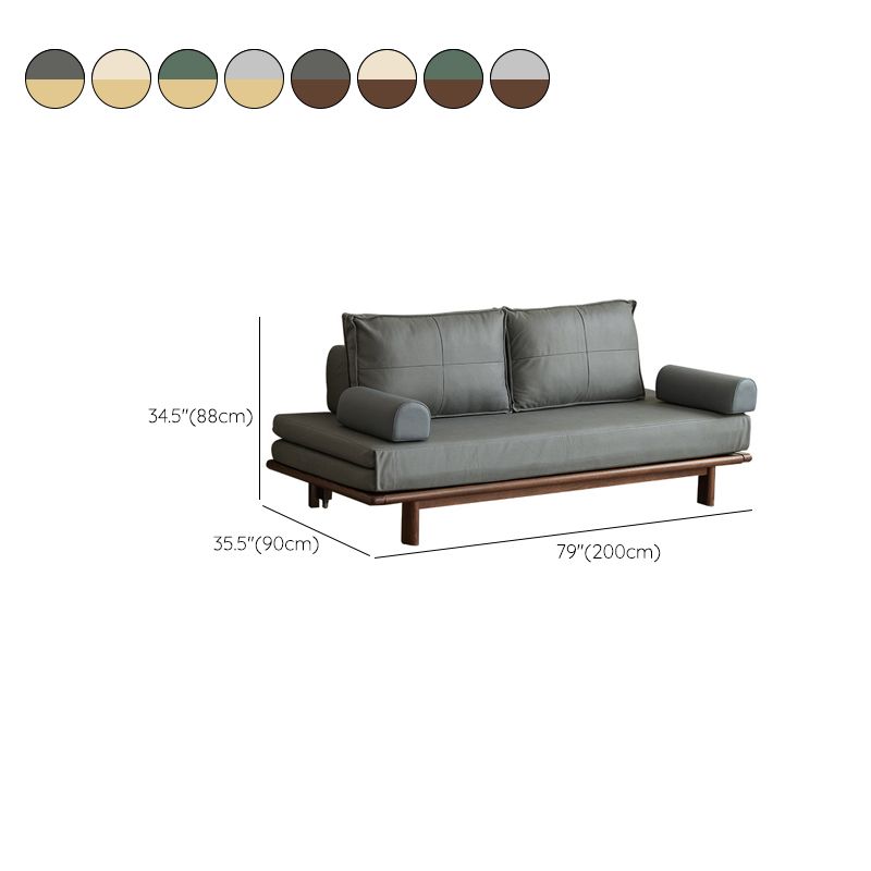 Queen-size Sleeper Sofa Upholstered Futon Sofa Bed Faux leather Sofa Bed