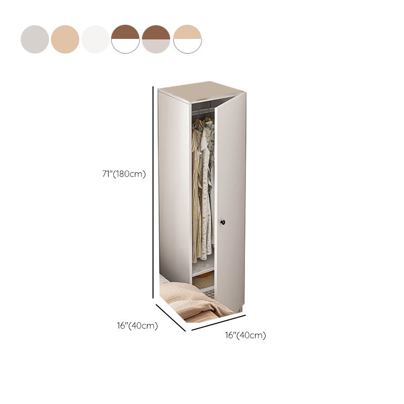 Contemporary Freestanding Home Wardrobe Closet Engineered Wood Wardrobe Armoire