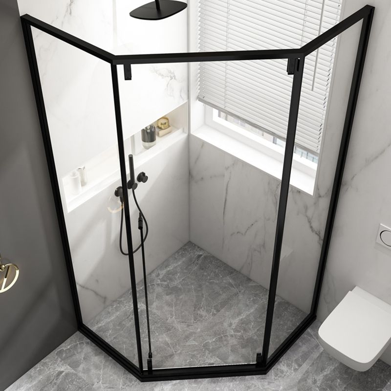 Tempered Shower Bath Door Transparent Metal Framed Shower Door