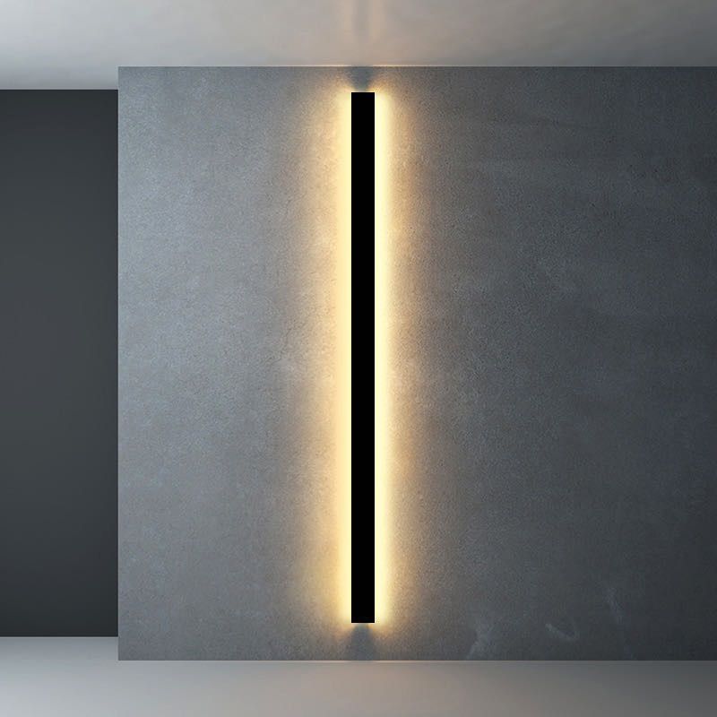 Metal Strip Wall Light Modern Linear Wall Light Sconce for Bedroom