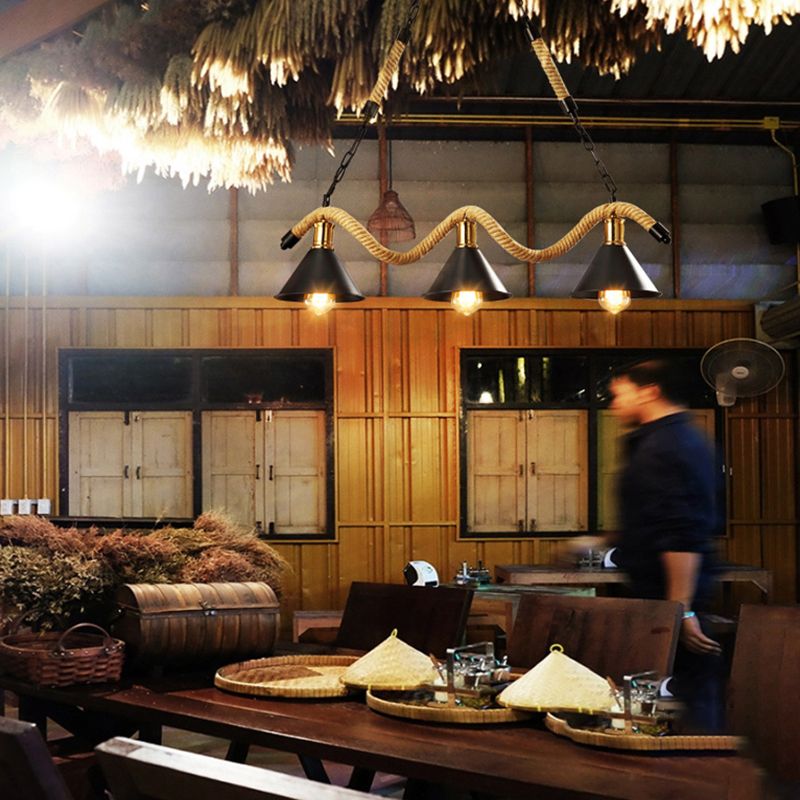 Affermati a sospensione regolabile Isola lampadario Afide di illuminazione in metallo industriale