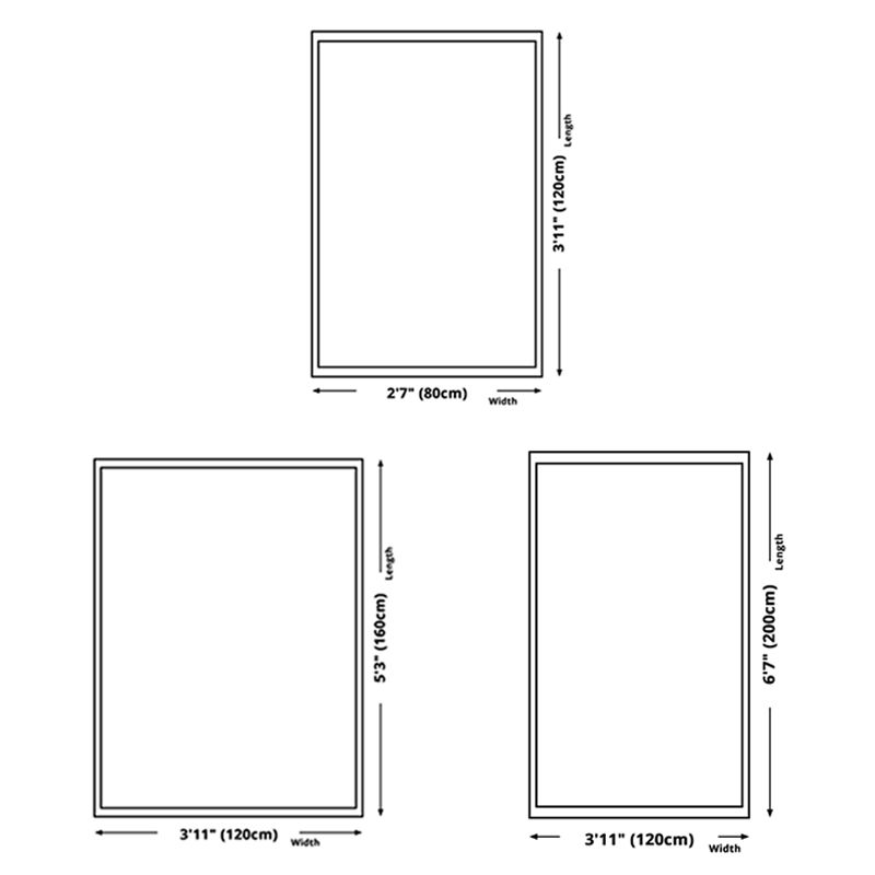 Navy Modern Carpet Blended Graphic Carpet Non-Slip Backing Carpet for Living Room