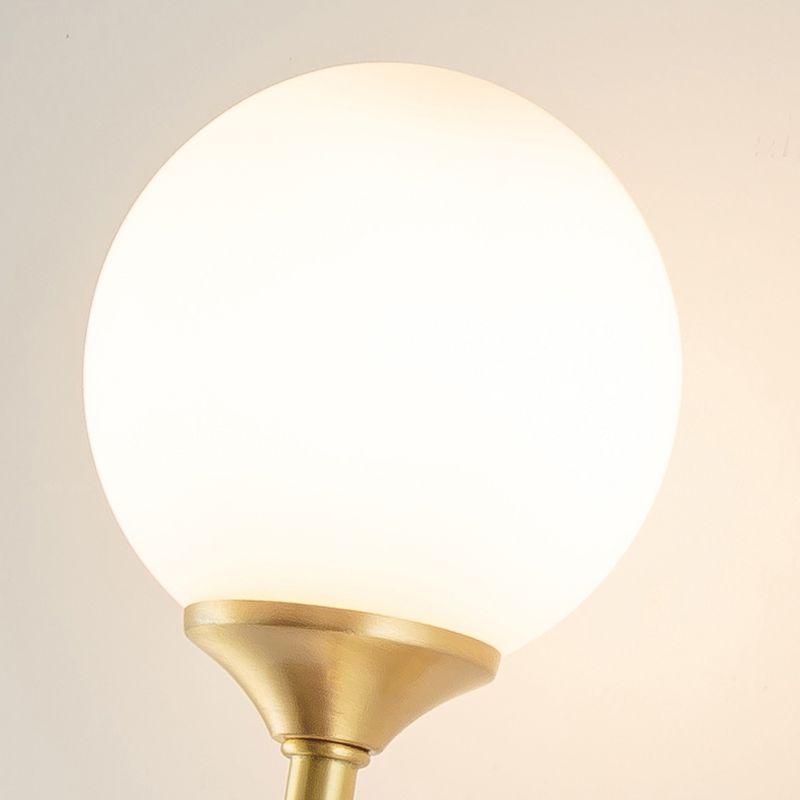 Modern Style Wall Sconce 2 Light Glass Globe Wall Sconce Lighting for Bedroom