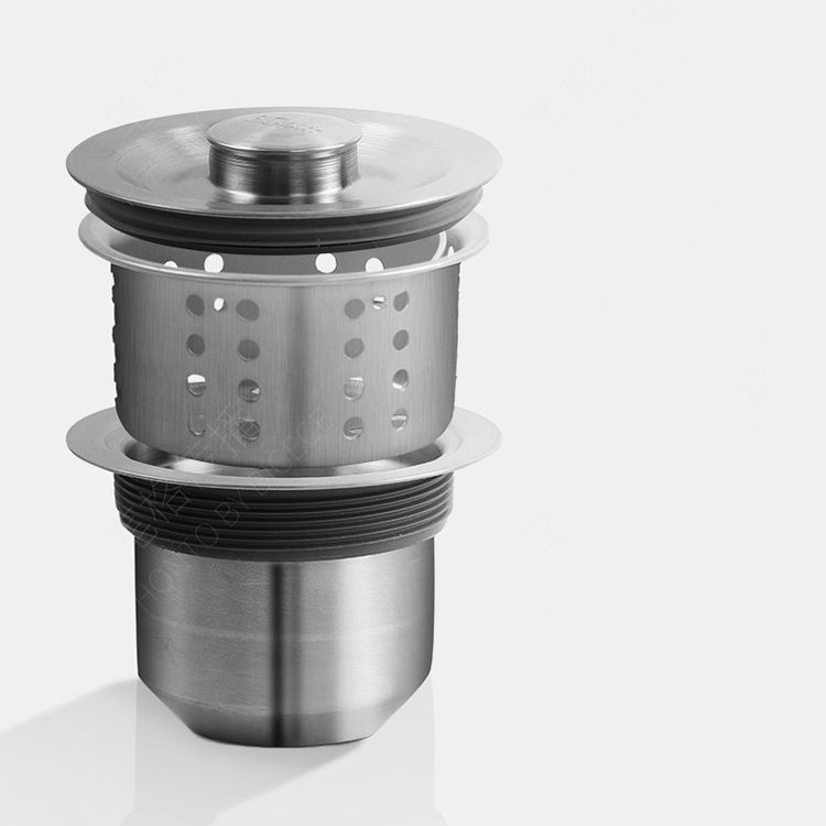 Modern Style Kitchen Sink Stainless Steel All-in-one Kitchen Sink with Drain Strainer Kit