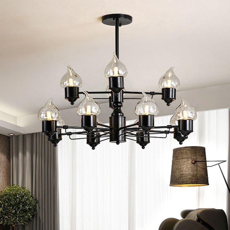 Lustre de salon à deux niveaux