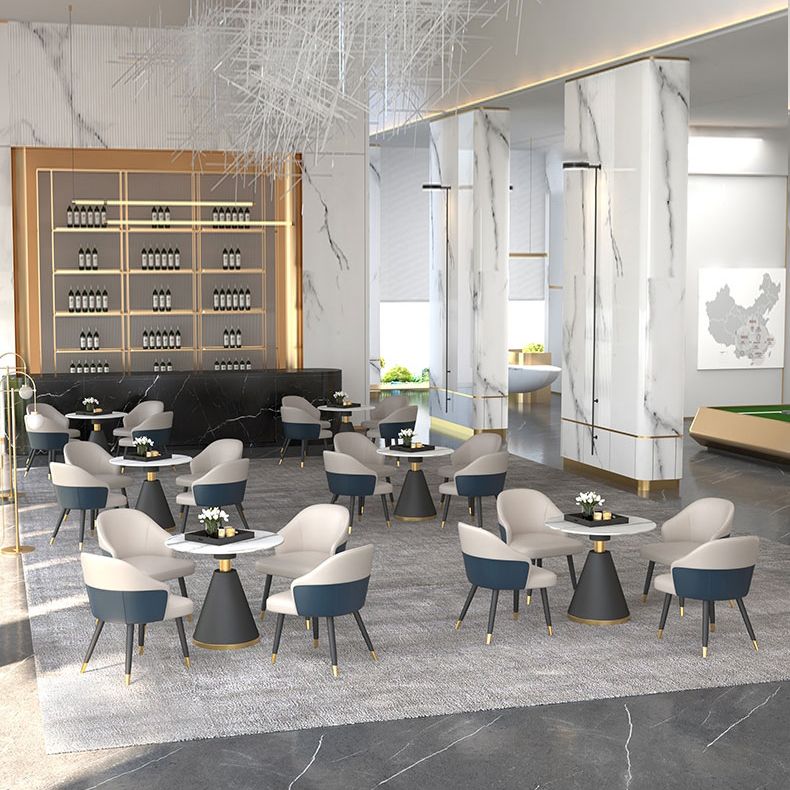 Contemporary Design 1/4/5 Pieces Dining Set Round Dining Room Table Set