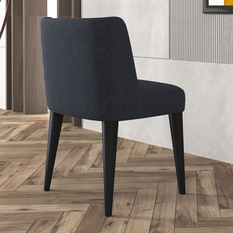 Sillas modernas silla sin brazo con patas de madera para cocina