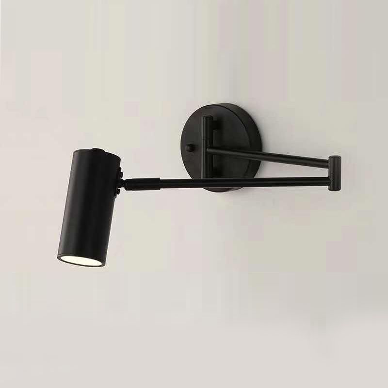 Modern Style Curved Arm Shape Wall Sconce Ceramic 1 Sconce Light in Gold / Black