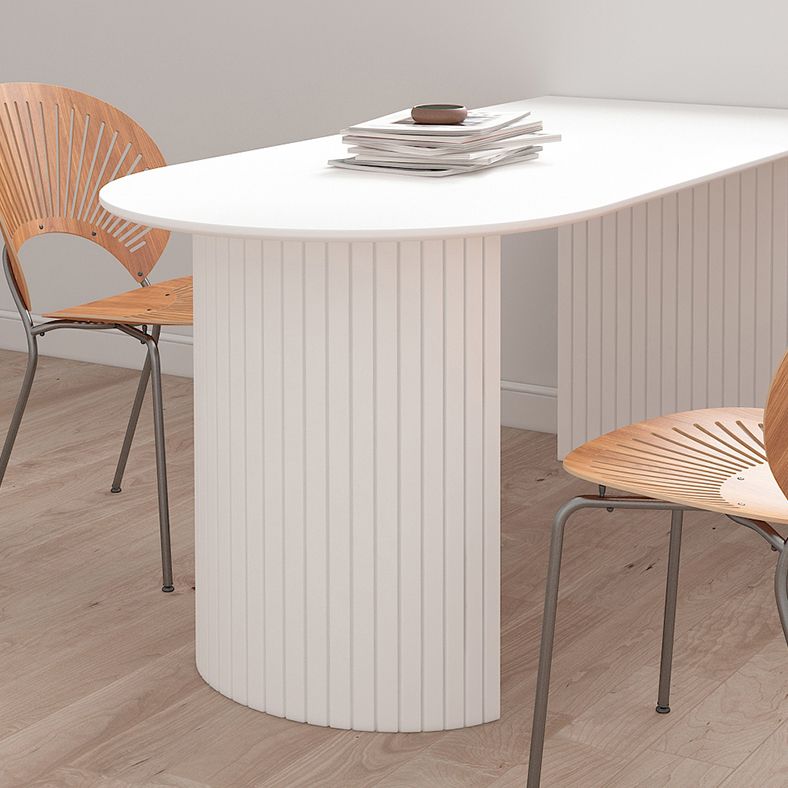 White Dining Table Simple Style Dinette Table for Home and Kitchen