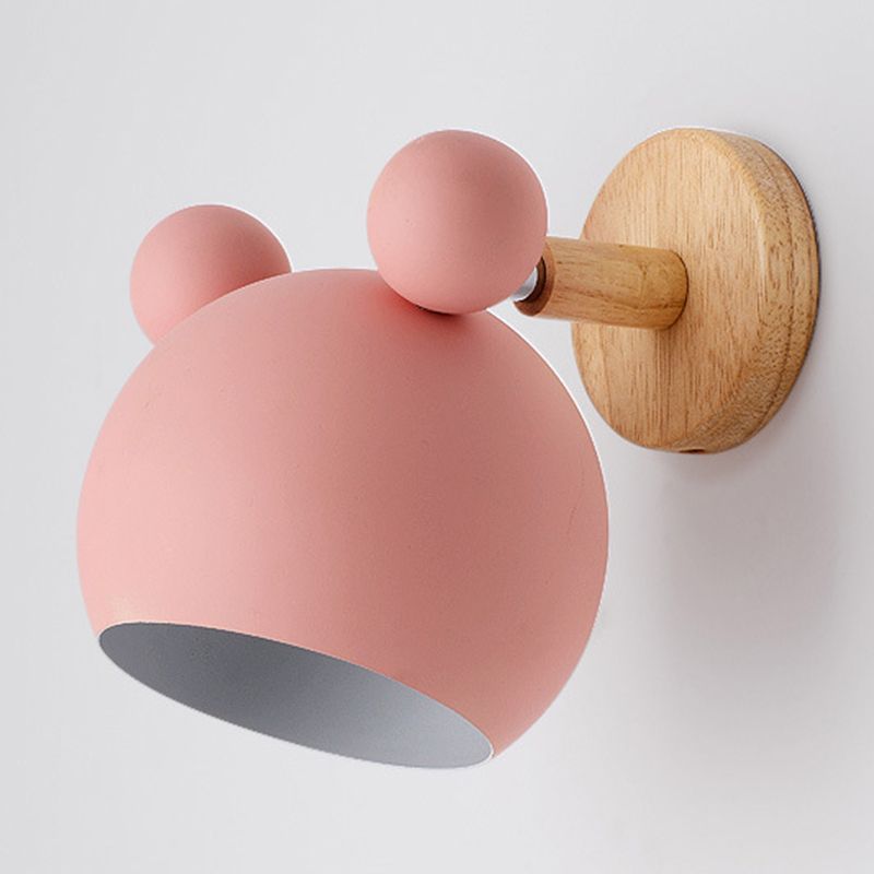 Modern Bear Shape Wall Sconce Lights 1 Light Wall Light for Living Room