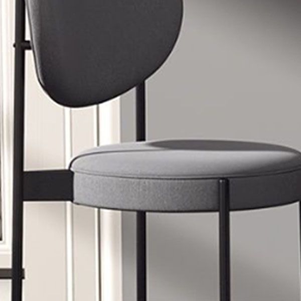 Contemporary Open Back Side Chair Upholstered Dining Chair for Indoor