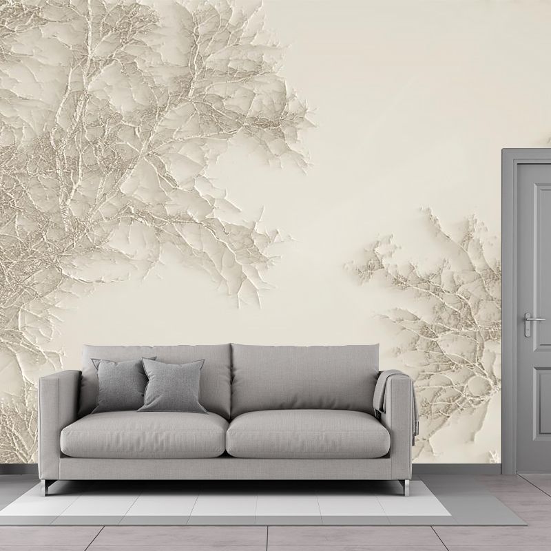 Brown Vine of Tree Murals for Wall Waterproofing Contemporary Home Wall Covering