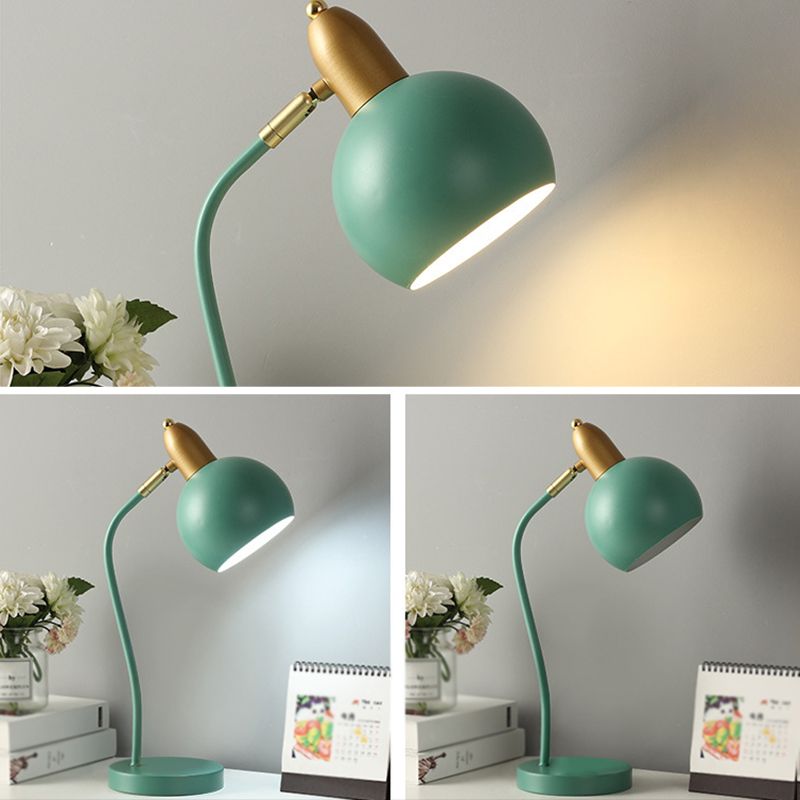 4 kleur optionele macaroon -stijl bureaulamp metaal koepel koepel oogbescherming bestuderen kamer verlichting armatuur
