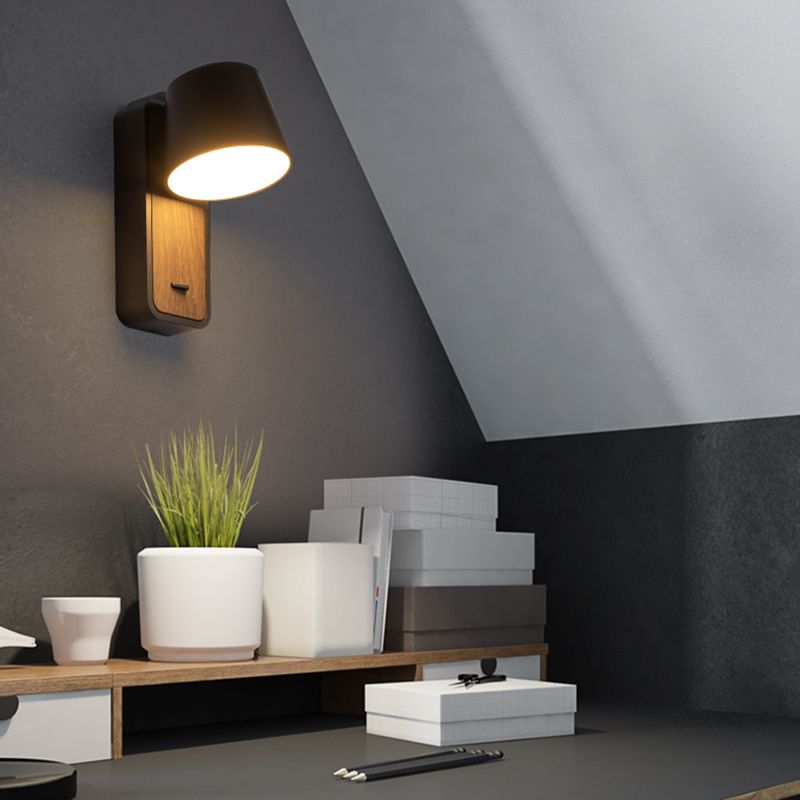 Modern Aluminum Wall Light Geometric 1 Light Reading Wall Sconce for Bedroom