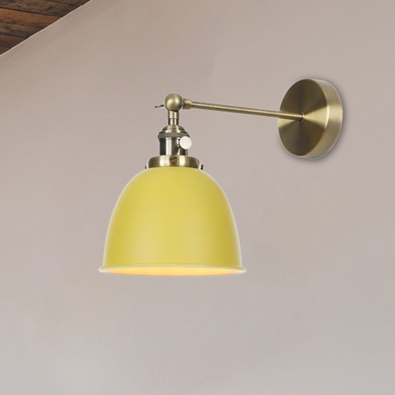 1 Glühbirnenkaum Schattenlampe Industrie Schwarz/Grau/Weiß -Metall -Wandmontage Licht für Schlafzimmer