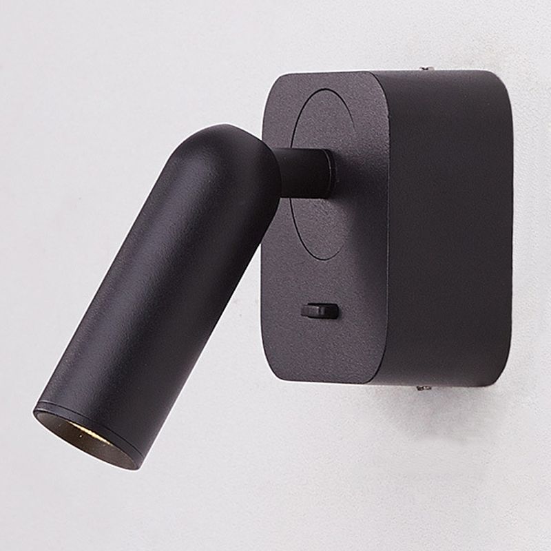 1 Light Geometric Wall Sconces Modern Style Metal Wall Mounted Reading Lights