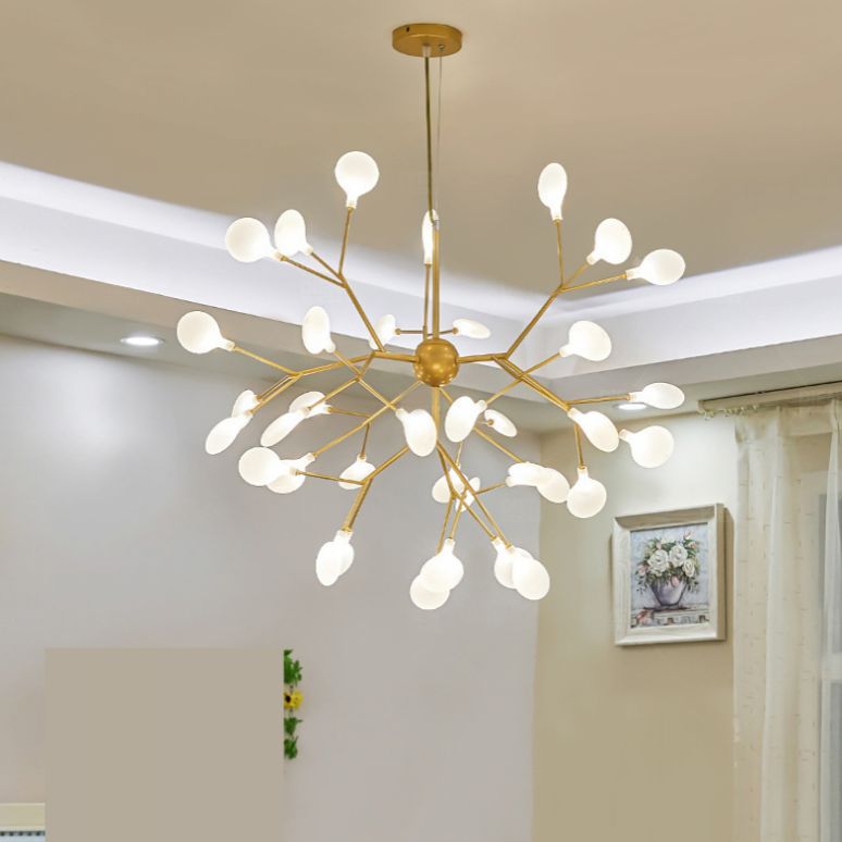 Estilo minimalista moderno techo en aerosol Costilla colgante de metal claro para sala de estar para sala de estar