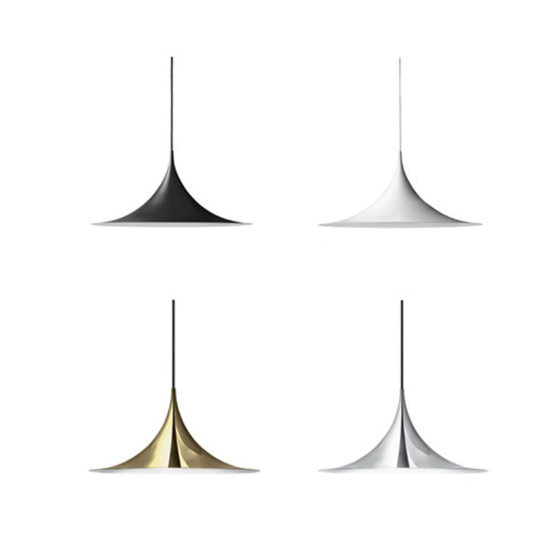 Contemporain 1 Head Metal Pender Light Fitting Cone Suspension Lighting Ayémorrat pour salle à manger