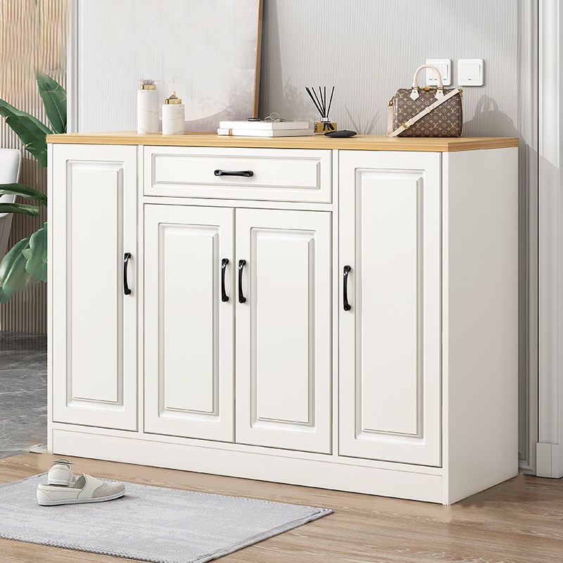 Modern Style Combo Dresser Bedroom Wooden Storage Chest Dresser with Drawers and Doors