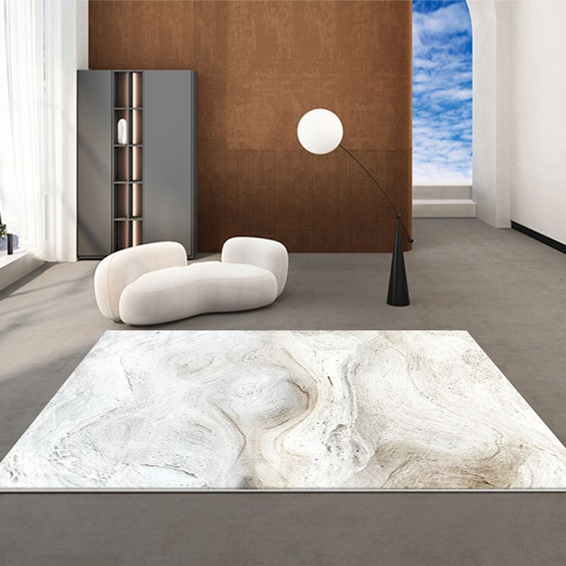 Green Modern Rug Polyester Graphic Area Rug Washable Rug for Living Room