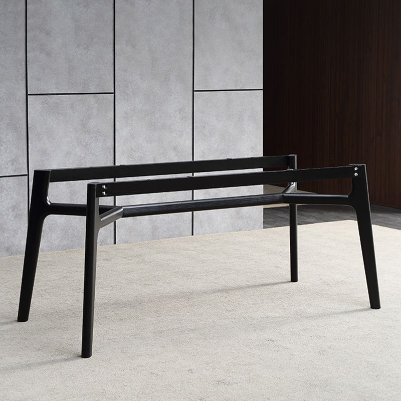 Modern Rectangle Dinette Set 1/4/5/7 Pieces Black Stone Top Indoor Dining Set