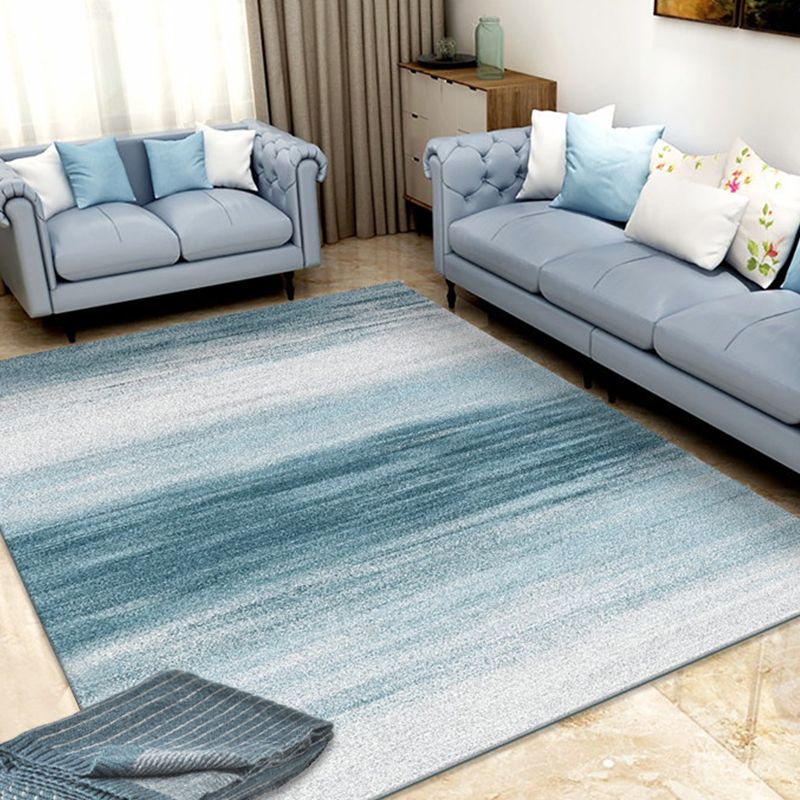 Gradient Color Home Area Rug Simplicity Unpatterned Carpet Synthetics Anti-Slip Backing Indoor Rug