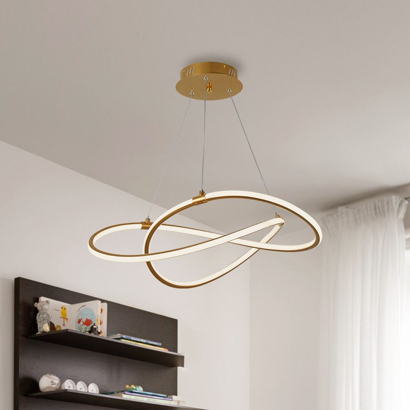 Luci a soffitto moderna a sospensione lampadario a pendente lineare per soggiorno