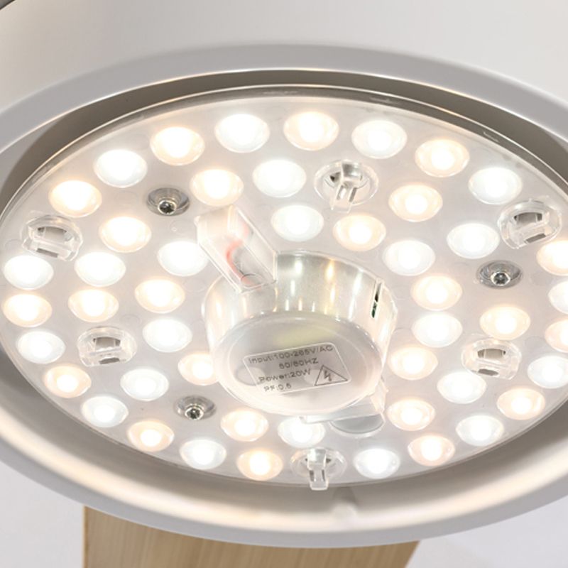 Geometrie plafondventilator licht Kinderstijl metalen metalen Led LED -licht Licht voor een slaapkamer voor slaapkamer