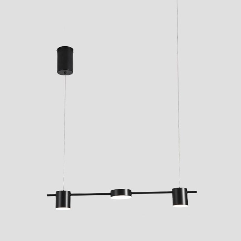 Modernism 3/5/6-Light Ceiling Light LED Kitchen Island Lighting in Golden/Black