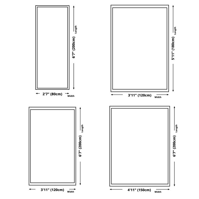 Multicolored Plants Print Rug Contemporary Natural Carpet Friendly Washable Carpet for Living Room