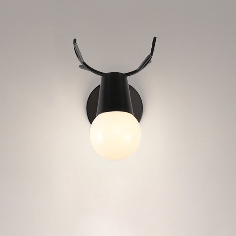 Antler Postmodern Wall Sconce One Bulb Wall Mounted Light Fixture for Sitting Room