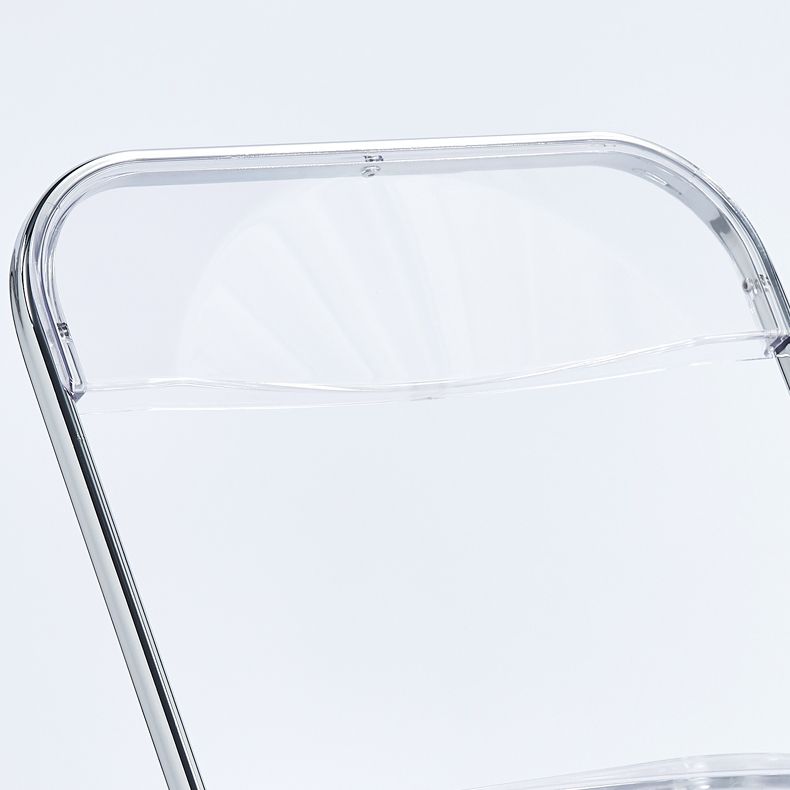 Metal sin brazos del estilo nórdico que cena la silla lateral plegable apilable de las sillas para el uso en el hogar