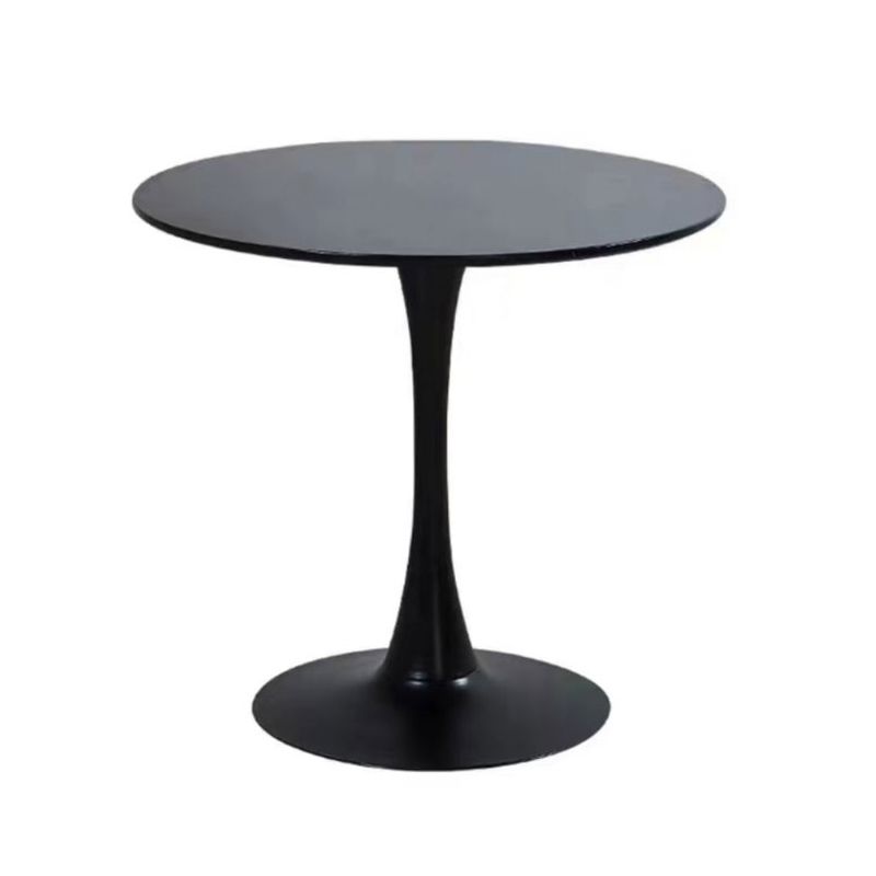 Simple MDF Round Shape Dining Tale Standard Kitchen Dining Table with Tulip Base