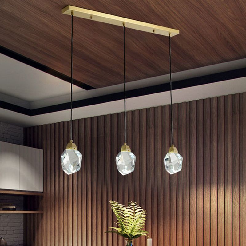Modern Geometric Pendant Lighting Fixtures Crystal Pendant Lamp