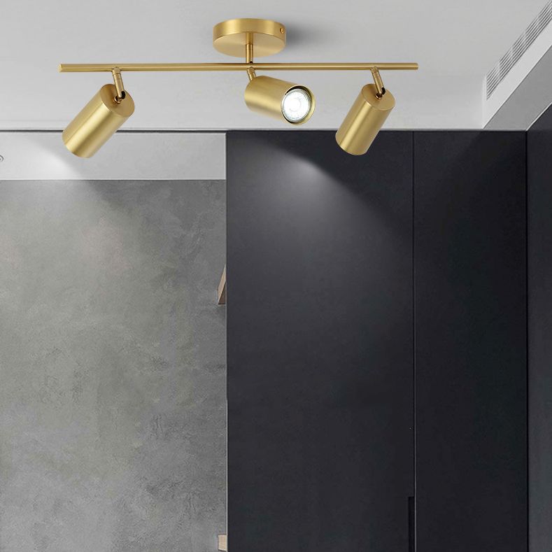 Postmodern Simplicity Cylinder Vanity Sconce Lights Brass Wall Mount Light Fixture for Bathroom