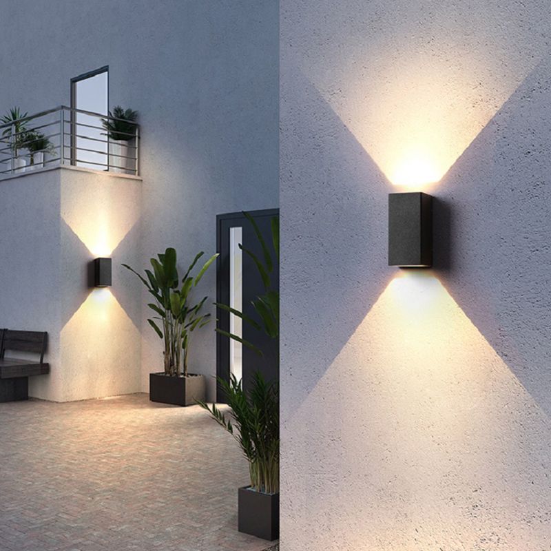 1 Light Geometric Wall Lights Modern Style Metal Wall Mounted Lamps
