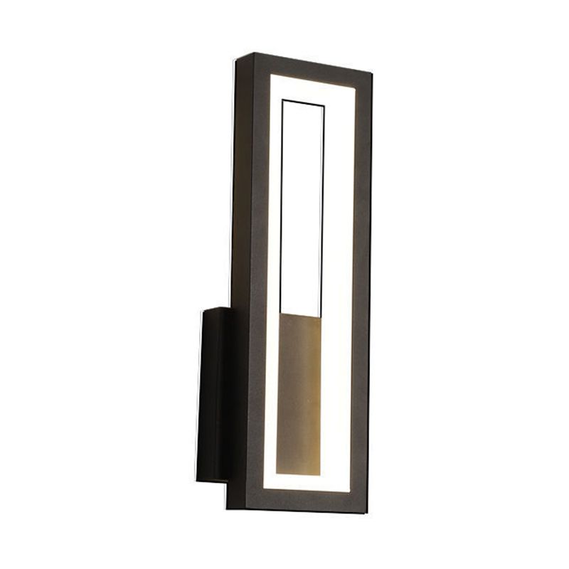 Rectangular Shape Wall Lamp Modern Style Metal 1 Light Wall Light