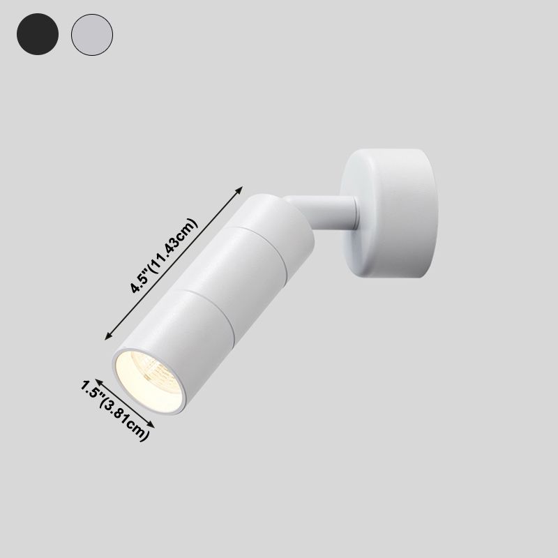Metal Half Cylinder Reading Wall Lighting Modern Style 1-Light Wall Mounted Light Fixture