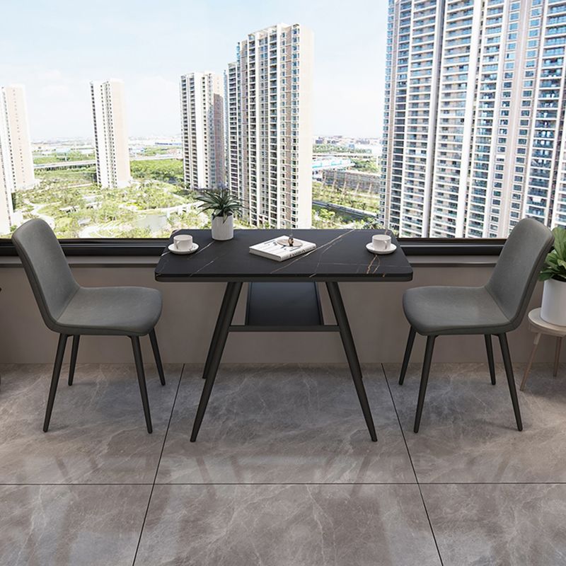 Outdoor Modern Dining Table Set 1/3 Pcs Matte Finish Patio Set