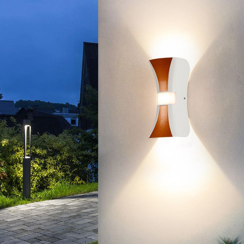 Metal Geometric Shape Wall Light Modern 2-Lights Wall Mounted Light Fixture