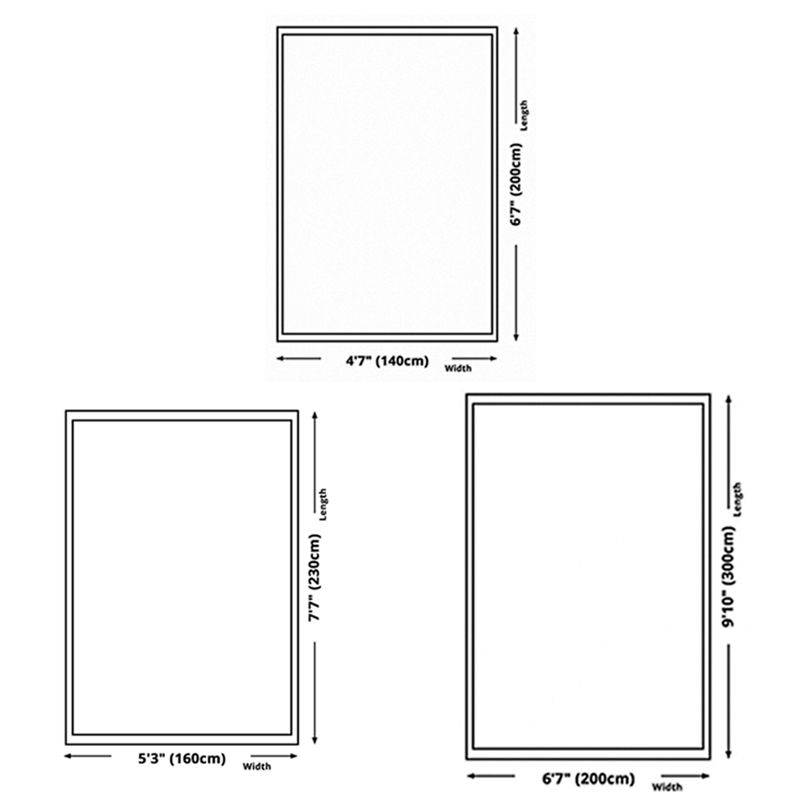 Beige Modern Rug Polyester Stripe Area Rug Non-Slip Backing Rug for Living Room