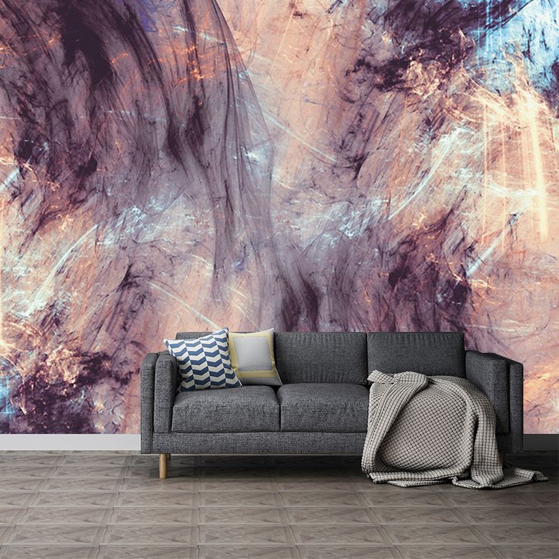 Abstract Rock Texture Wall Murals Modern Art Non-Woven Fabric Wall Covering in Brown