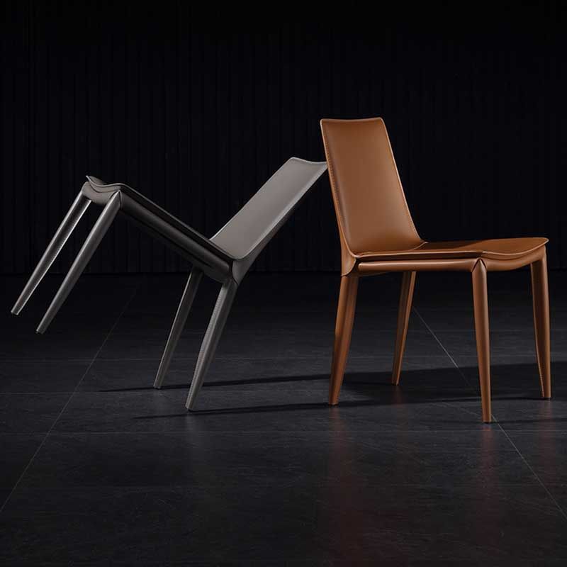 Contemporary Kitchen PU Leather Dining Side Chair Parson Dining Side Chair